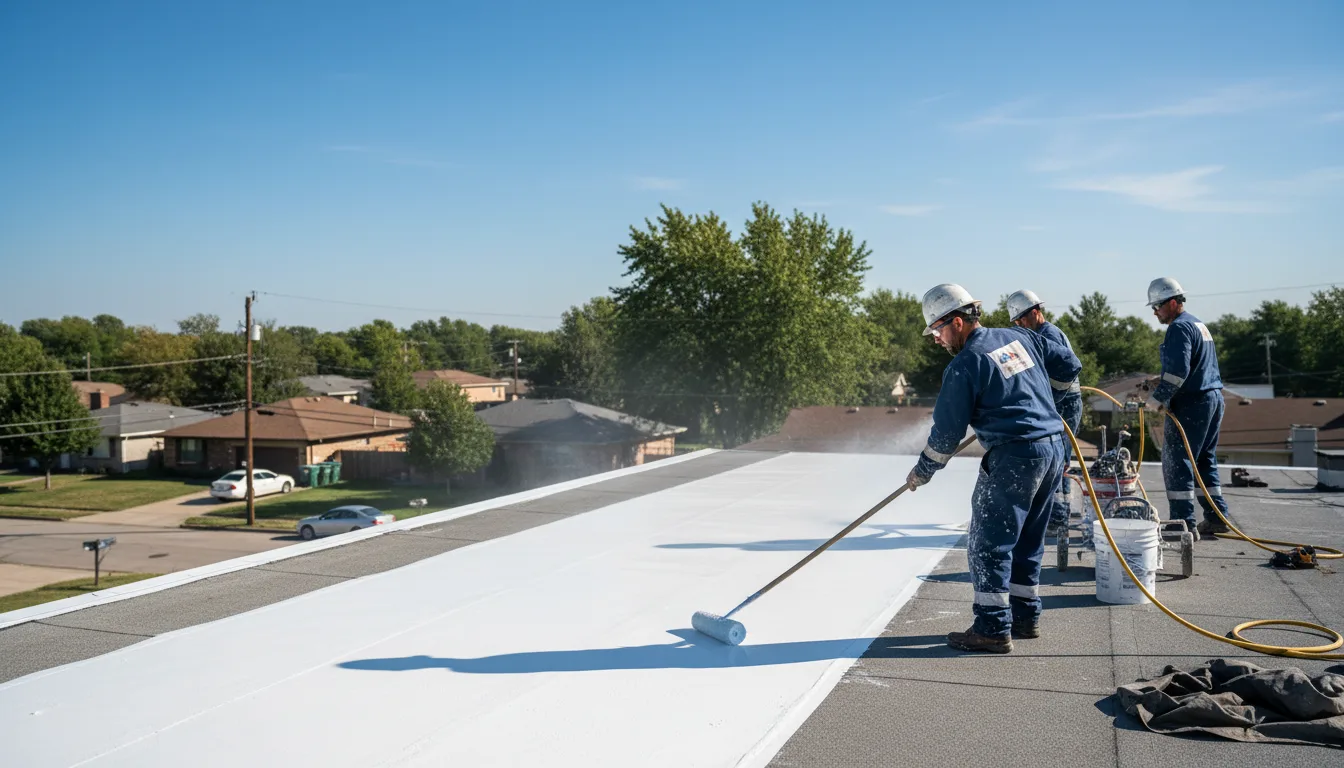Commercial roof coating in Eure, NC near me